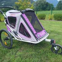 Rimorchio da bici - Carrello  porta bambini