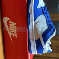 Sneakers Nike Dunk Low - pelle - blu e bianche