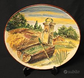 Avallone Vietri – Raro piatto ceramica vietrese