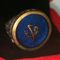 Anello in argento 925 con simbolo Turco mis.23,5