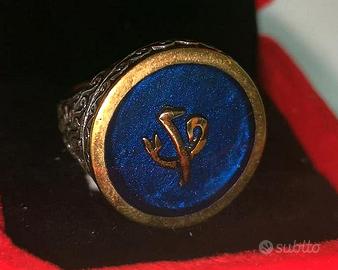 Anello in argento 925 con simbolo Turco mis.23,5