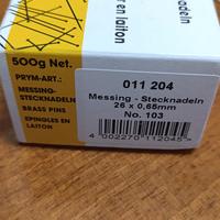 Prym box di spilli in ottone nichelato 400 gr