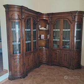 Credenza angolare legno noce