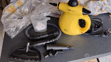Pulitore a vapore Clatronic completo 