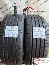 2 PNEUMATICI 215/55 R17 CONTINENTAL ESTIVE