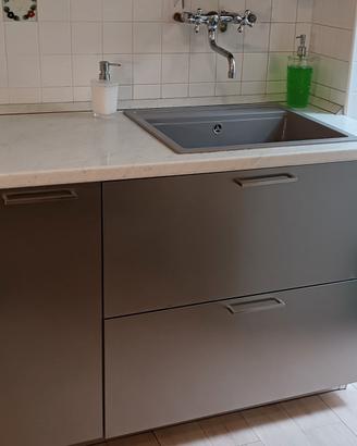Lavello CUCINA unica vasca Colore Grigio/Acciaio