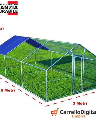 Gabbia Galline 3x6 m x h 2 m – 18 mq - viola