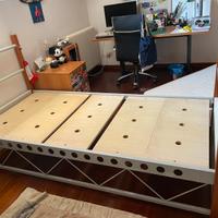Letto singolo con eventuale letto a cassetto