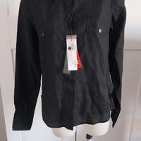 Camicia 100% Lino Breach - Nera