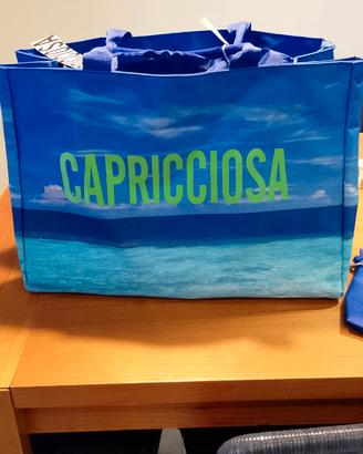 Set mare Capricciosa . Borsa mare + beauty -case,