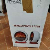 termoventilatore elettrico con effetto camino
