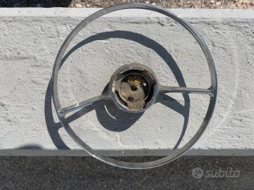 ANELLO IN METALLO CROMATO SERVO CLACSON FIAT 500 U