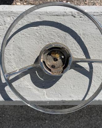 ANELLO IN METALLO CROMATO SERVO CLACSON FIAT 500 U