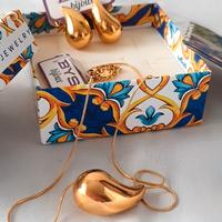 Parure collana e orecchini By Simon, cartellino, c