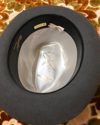 Borsalino linea augusta taglia 56 grigio vintage