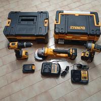 kit DeWalt a batteria con trapano a percussione, a
