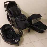 Trio composto, navicella, passeggino. seggiolino