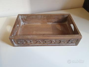 Vassoio Legno anticato 