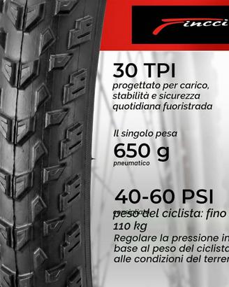 Fincci Copertone MTB 27.5x2.10