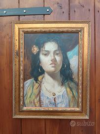 A. Lopez, dipinto olio su tela 