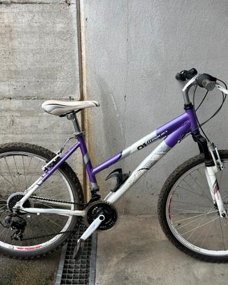 Mountain bike donna/ragazza Zephyr viola e argento