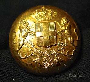 Bottone con stemma Sabaudo circa anni 1860/1870