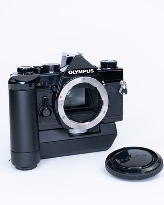 Olympus OM-1 MD black body  +  Winder Motor Drive