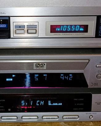 Radio Kenwood+lettore cd-dvd+amplificatore Sony5.1