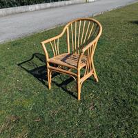 Sedia in Rattan verniciata naturale 