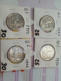 lotto monete argento 