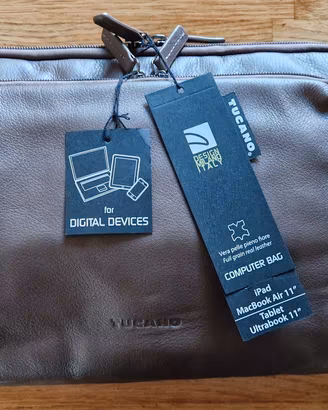 Borsa computer Tucano One Premium in vera pelle