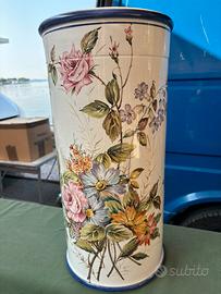 Porta ombrelli decorato a mano ceramica Bassano
