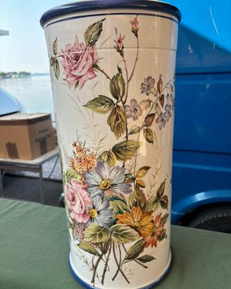 Porta ombrelli decorato a mano ceramica Bassano