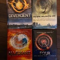 Divergent 1-4 copertina RIGIDA saga completa