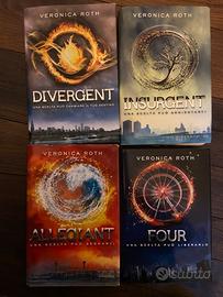 Divergent 1-4 copertina RIGIDA saga completa