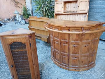 mobile bar rustico in pino