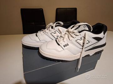 Nuove Scarpe New Balance 550 - Bianche e Nere