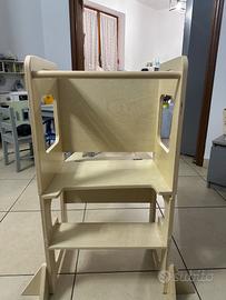 Torre Montessori 3 in 1 con lavagna – mai usata