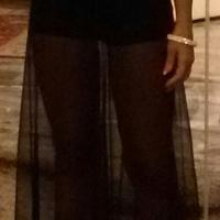 Tutina corta con velo lungo