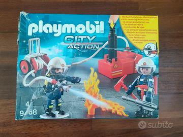 set Playmobil pompieri 