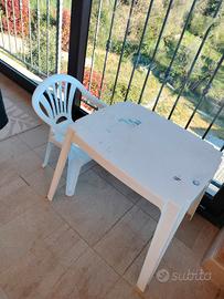 set tavolo e sedia bambini 