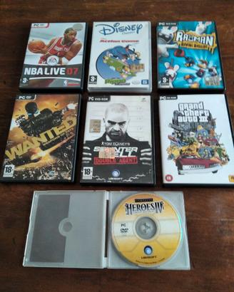 Lotto 7 CD/DVD vari giochi per computer
