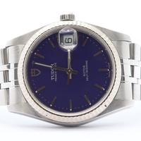 Tudor prince date quadrante blu 36mm