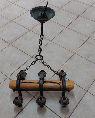 Lampadario stile antico da taverna / cantina