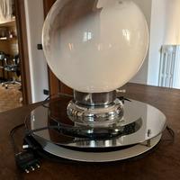 Lampada da tabolo cromata anni 70 space age