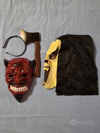 Set 2 Maschere Horror – Scream + Diavolo con Ascia