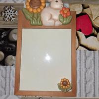 lavagnetta magnetica in ceramica e legno