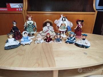 12 bambole in porcellana Capodimonte