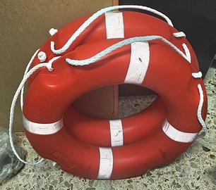 CIAMBELLA SALVAGENTE ANULARE SALVATAGGIO ARANCIONE
