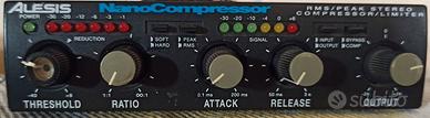 Nano compressor Alesis per modellare voci e suoni